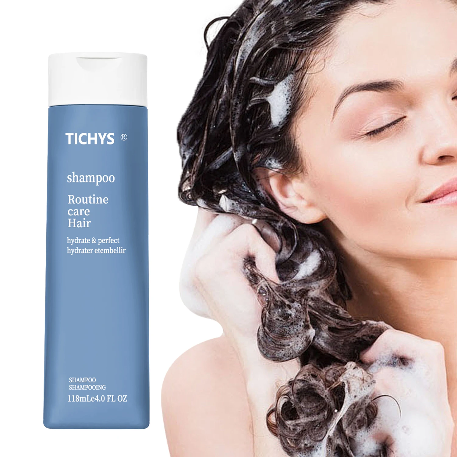 Private Label Hair Shampoo Organic Moisturizing with Amino Acid Vegan Ingredients Routine Care Hydration Perfect Embelleshment