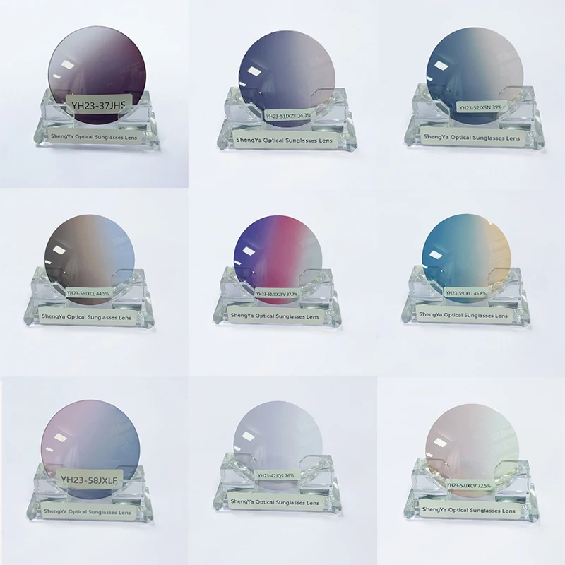 Custom Or Standard CR39 1.499 tinted Color Sunglasses Lenses Hard Super Hydrophobic Multi coated lens