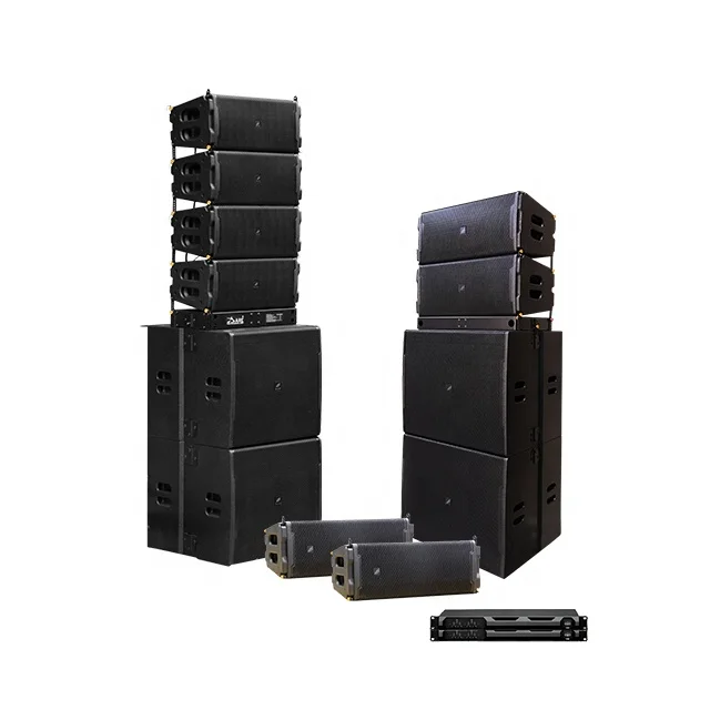 DARE Audio 2*10 'линейный массив громкоговоритель набор линейный сабвуфер наружные водонепроницаемые динамики Live Sound System double 10'