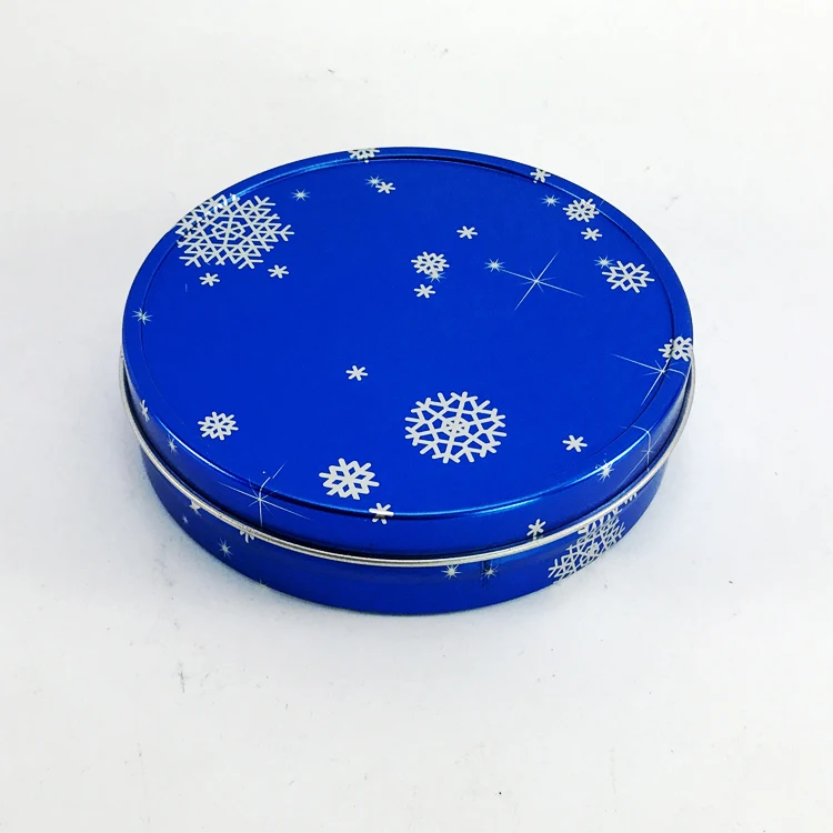 
Custom Design Tinplate 2 Pieces Structure Cheap Small Size Round Tin Box Tin Case 