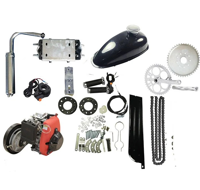 49cc Bicycle Engine Kits 4-Stroke Gas Petrol Motorized Bicycle Bike Engine Motor Kit Scooter Engine