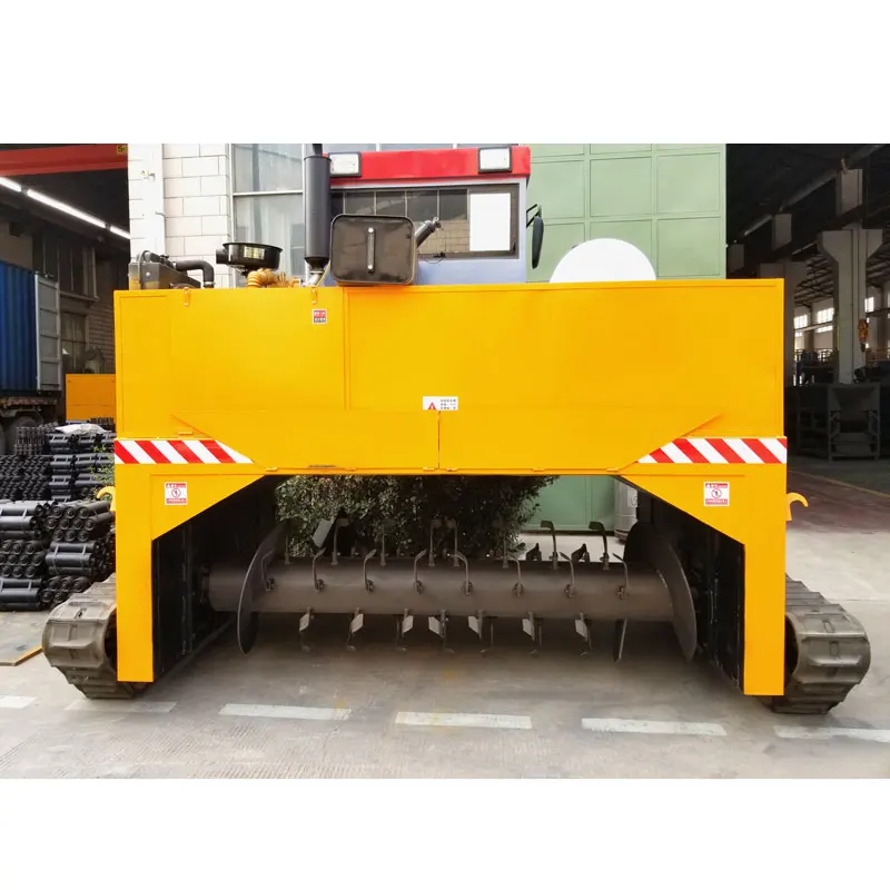 Полностью автоматический гусеничный компостный Тернер, машина для переработки отходов еды, компостирования органических продуктов