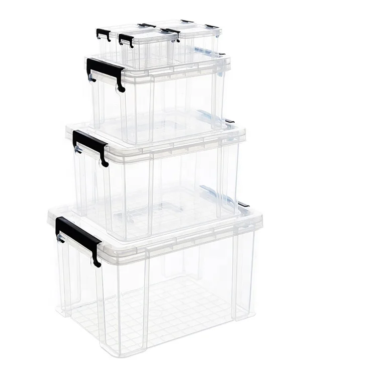 7-piece Plastic Toy Clothing Car Multifunctional Portable Transparent Storage Box