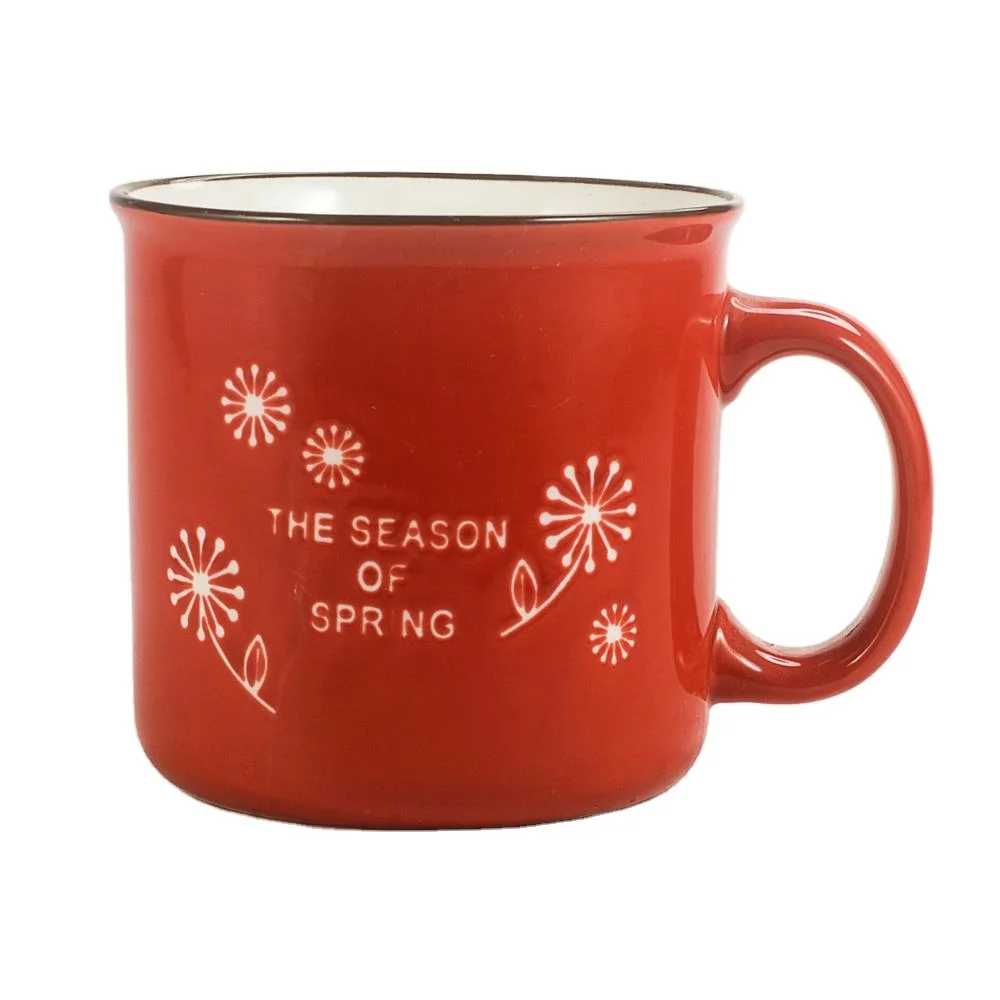 Funny Gift Custom logo tea milk  large campfire ceramic coffee mugs