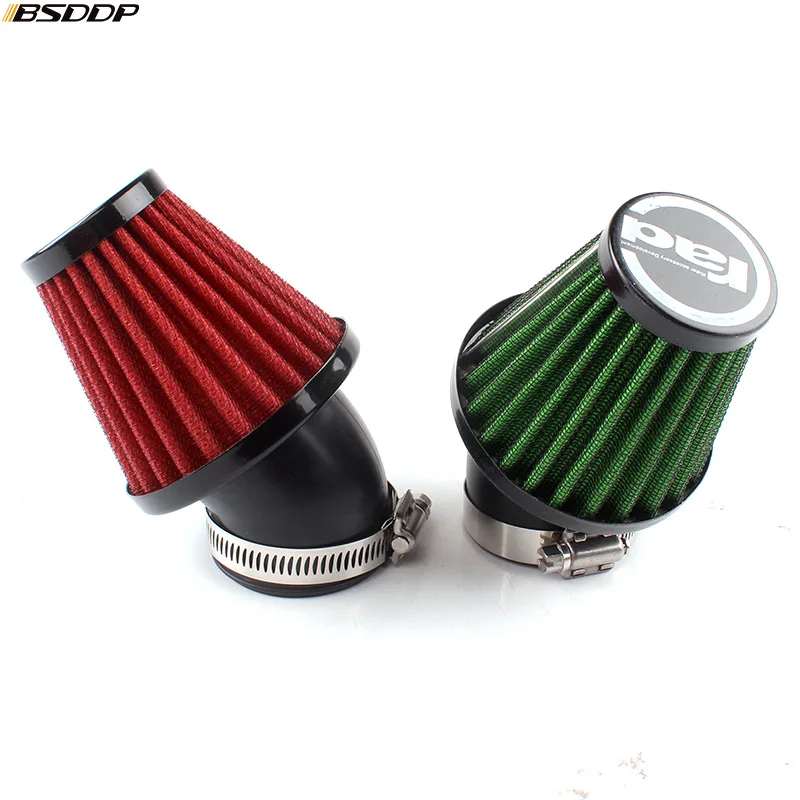 35 мм 42 мм 48 мм одновременное подключение двух гриб изменение мотоцикл воздушный фильтр Универсальный мотоцикл воздухоочиститель для всасывающая головка