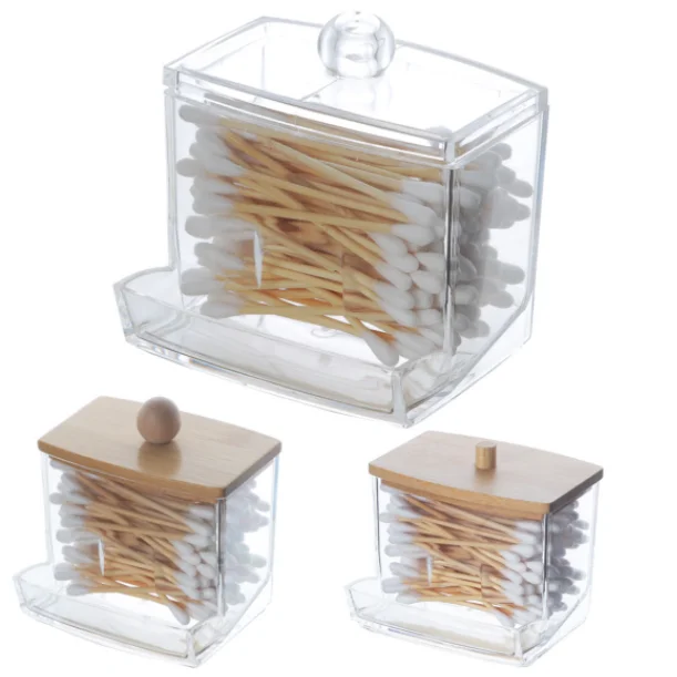 Cotton Swab Storage Box Acrylic Storage holders Home Storage & Organization Chemical  Equipment