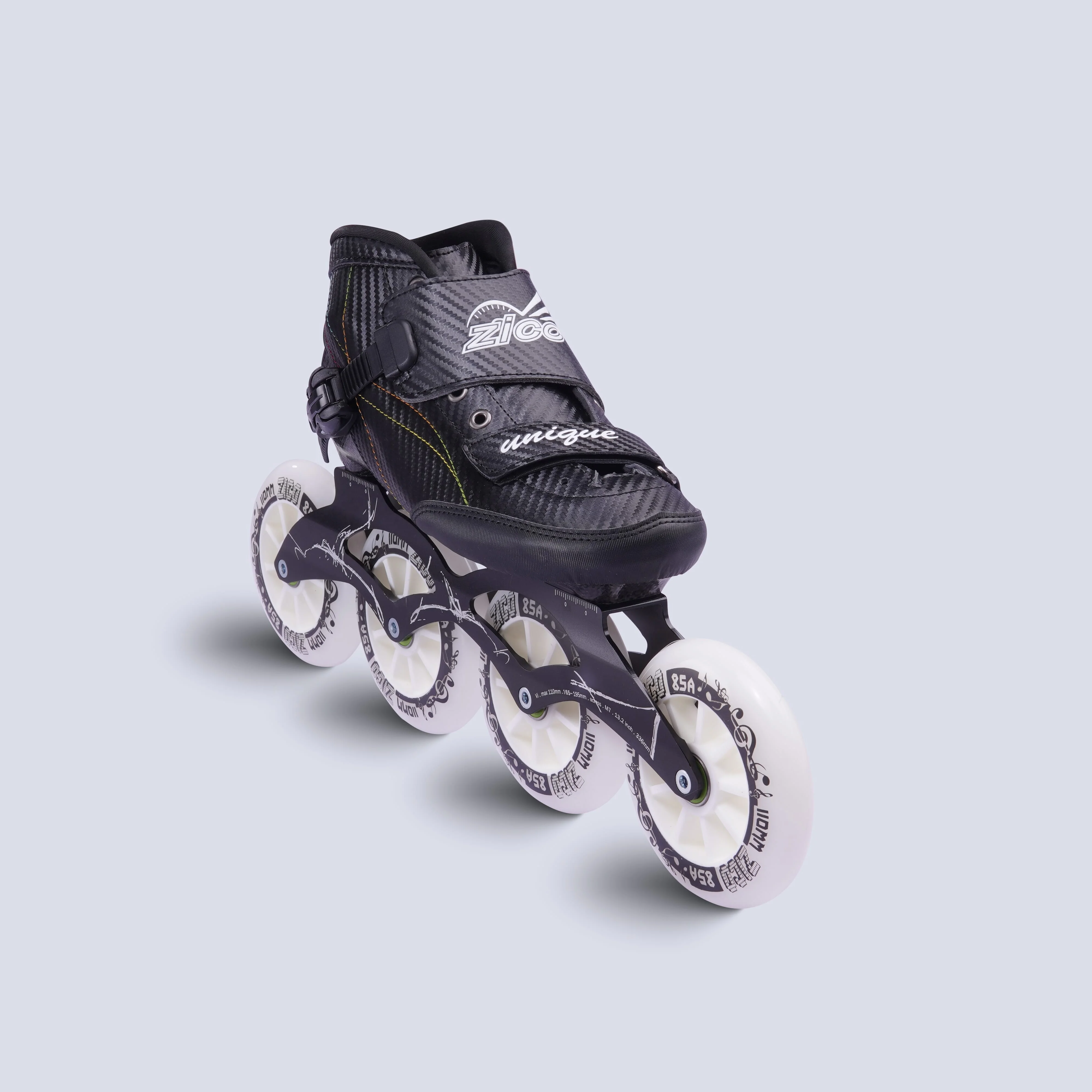 Carbon fiber 4 wheels speed skates inline professional