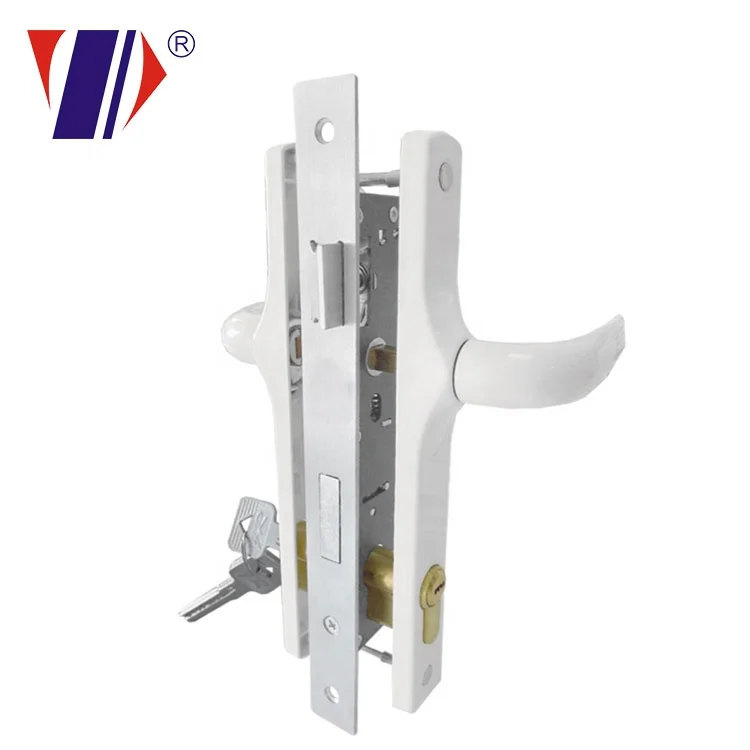 Luxury aluminium door lock with handle