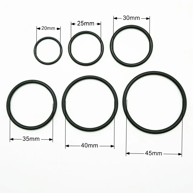 Different sizes metal O ring, alloy ring in black color, alloy big ring