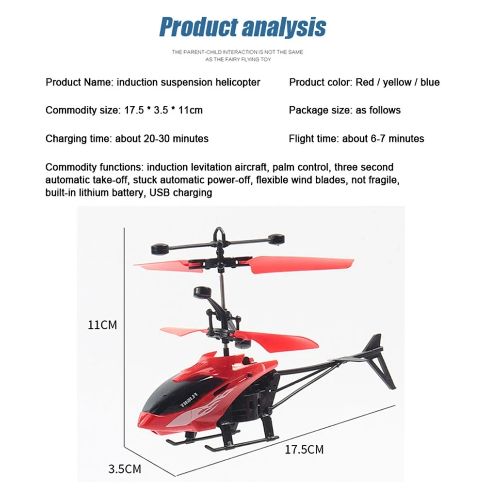 Gesture Sensor Aircraft Model Radio Controlled Hand Glider Electric Plane Airplane Flying Rc Mini Helicopters Toy For Kids