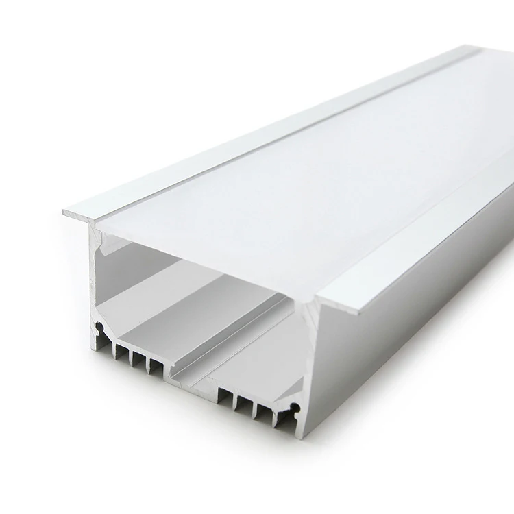 Светодиодный профиль встраиваемый алюминиевый плоский Ip65 30 мм 70