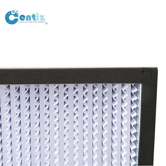 Paper/aluminum foil clapboard Hepa fiberglass separator dust filter for hospital operating room