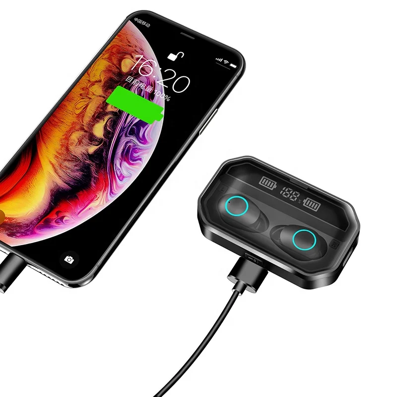 Wholesale Price Smart Touch Control Wireless Charging BT 5.0 True Stereo TWS Earbuds