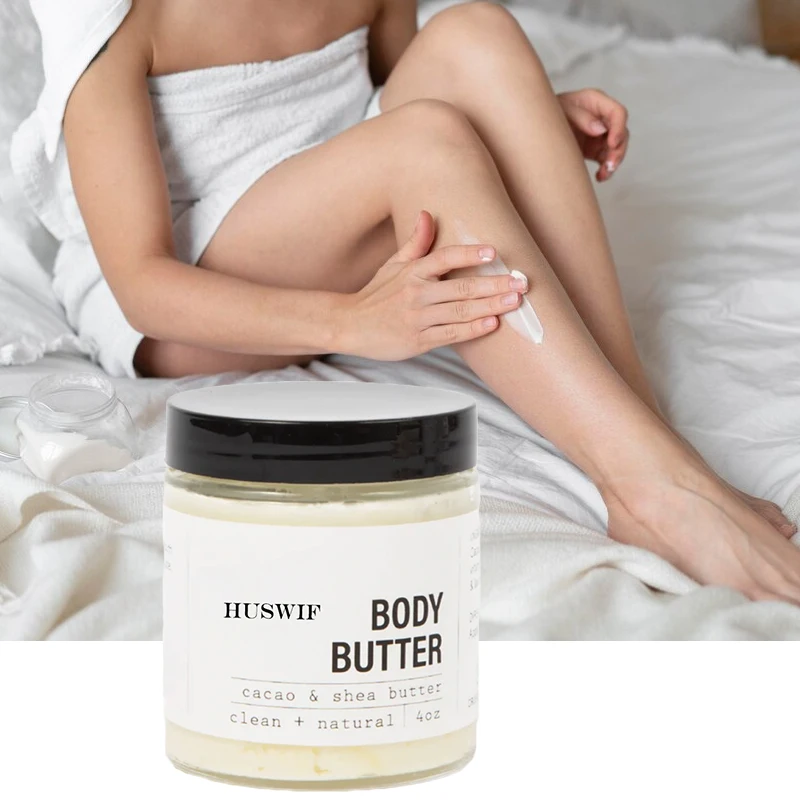 Vegan Organic Moisturizing Anti Blackness Coconut Milk Body Butter Private Label Wholesale Custom Body Butter Natural Adults