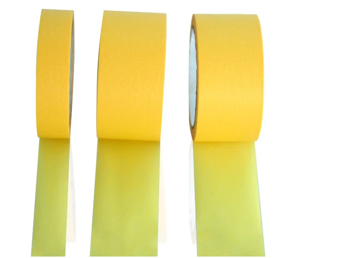 
High Temperature Resistant Paper Tape Yellow Automotive Spray Paint Paint Glue Decoration Shelter Protection Paper Handwritten 
