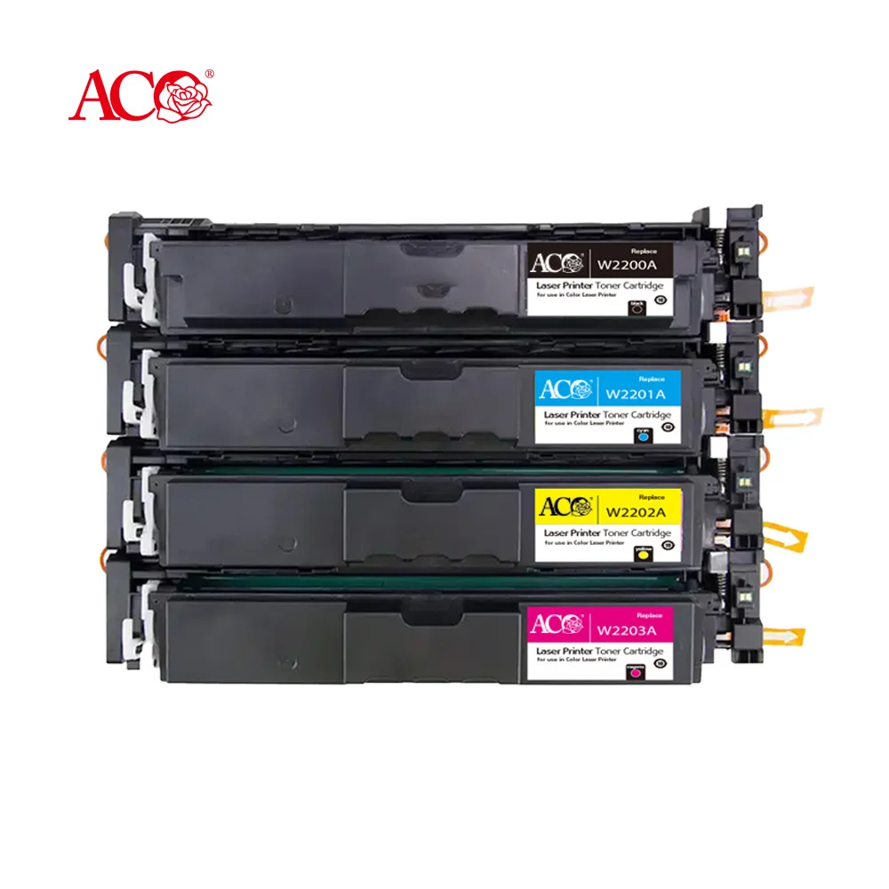 ACO Toner Cartridge W2200A 220A W2200X 220X With Chip Color Toner Compatible For HP Pro 4202dw 4202dn MFP 4302dw 4302dn 4302fdw