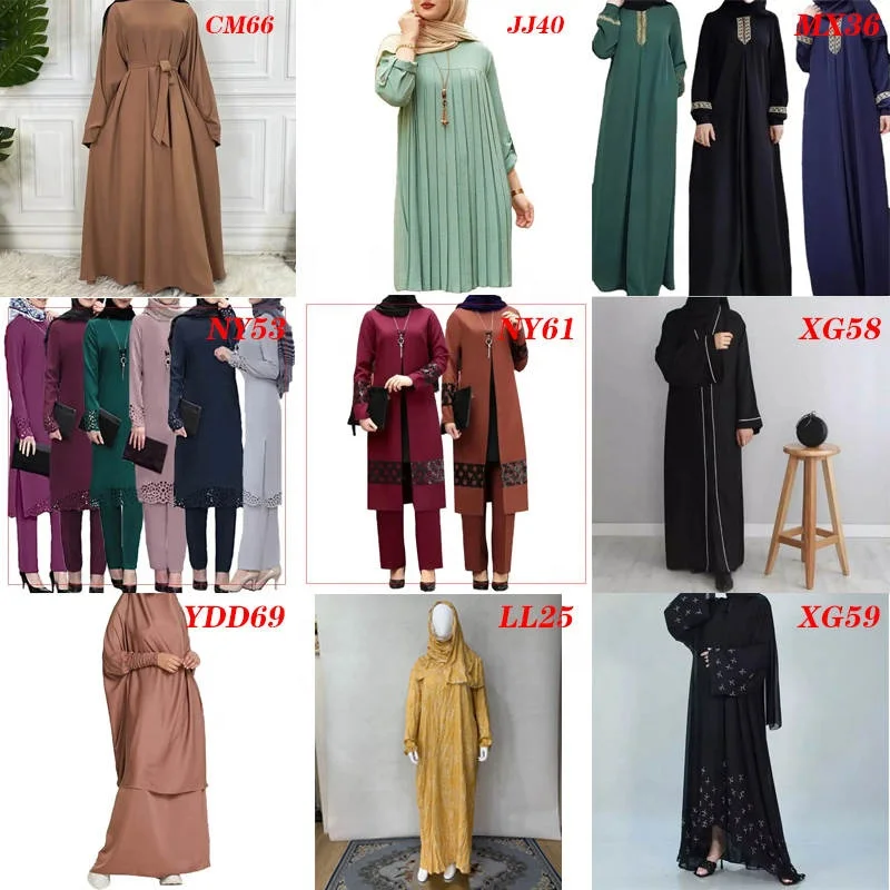 Hot Selling Two-Piece Middle East Islamic Clothing Turkey Long Sleeve Muslim Women Clothing Islamic Clothing