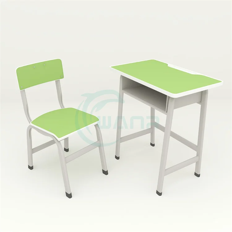 Cheap and good-looking single-seater student desks and chairs school furniture