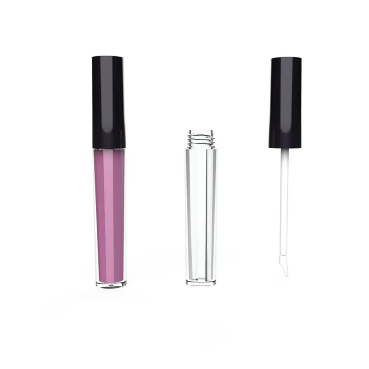 Private Label Empty Liquid Lipstick Container Lip Gloss Tube Packaging Big Brush Applicator Lip Glaze Tube Cosmetic 3ml Gua 24.8