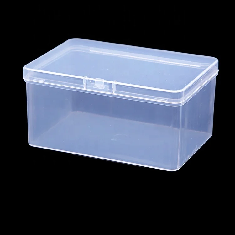 Easy Open Stocked Plastic Material Storage Industrial Screw Moving Box with Hinged Lid