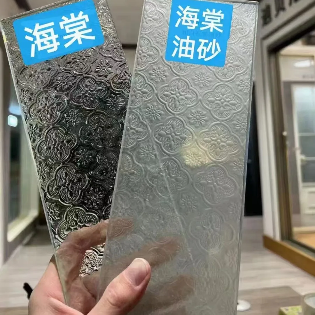 Patterned Figured Glass Customized Pattern Colored Glass