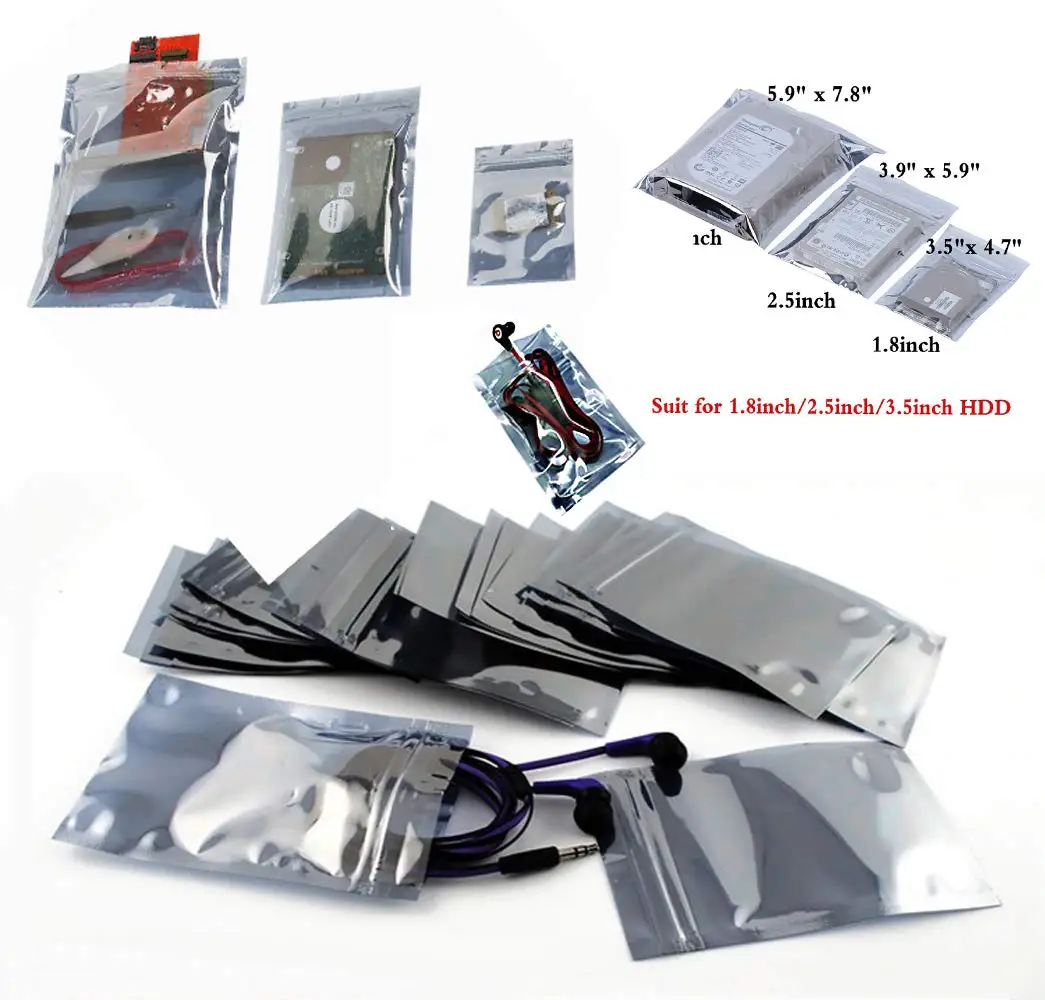 Прозрачный антистатический полиэтиленовый пакет Ldpe с нейлоновой печатью на заказ барьер от влаги