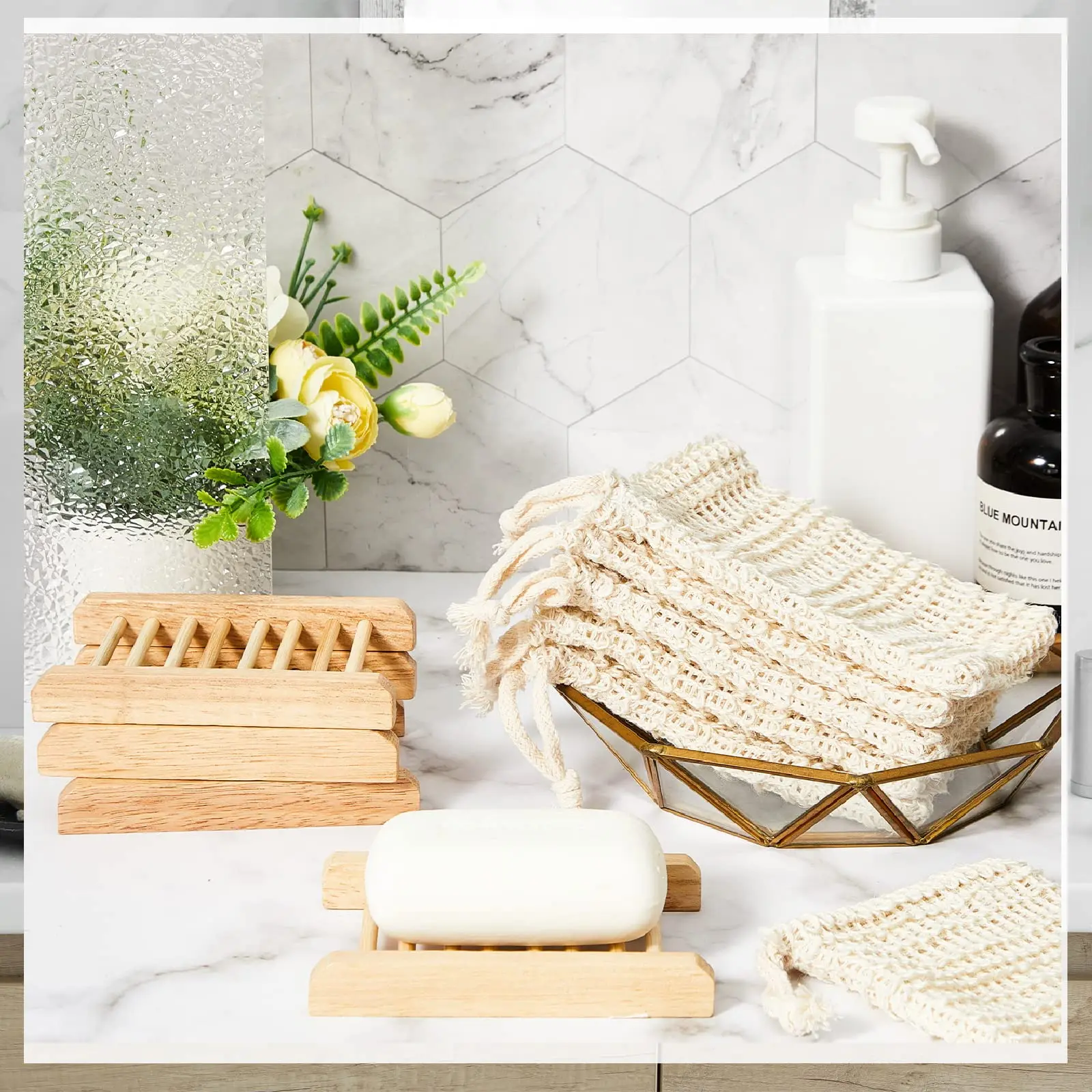 Natural Sisal Soap Saver Pouch Zero Waste Plastic-free Soap Net Foaming and Drying Massage Peeling Soap Bag