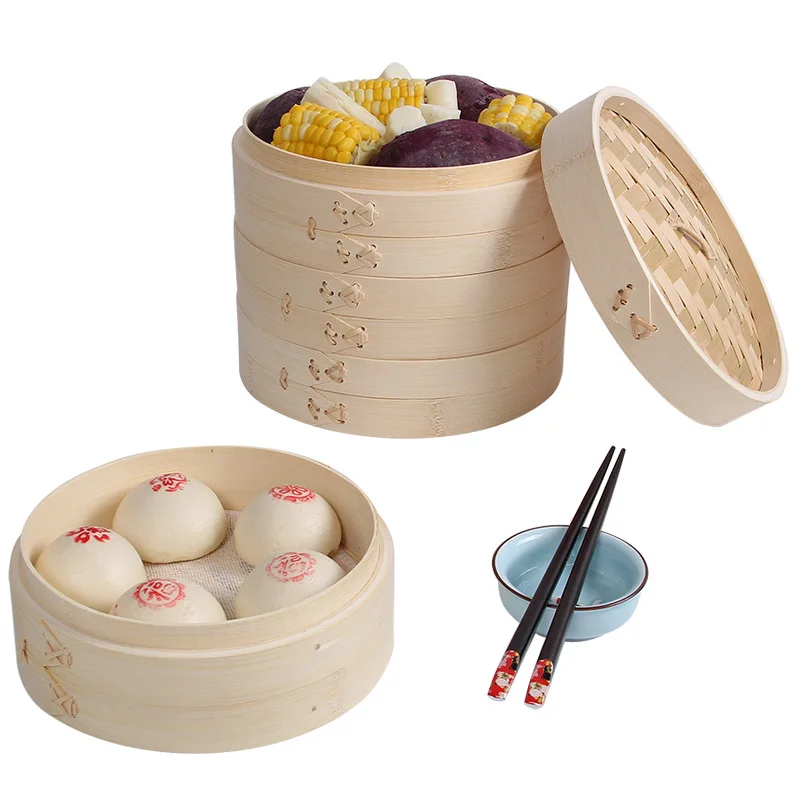 2022 wholesale chinese bamboo steamer basket