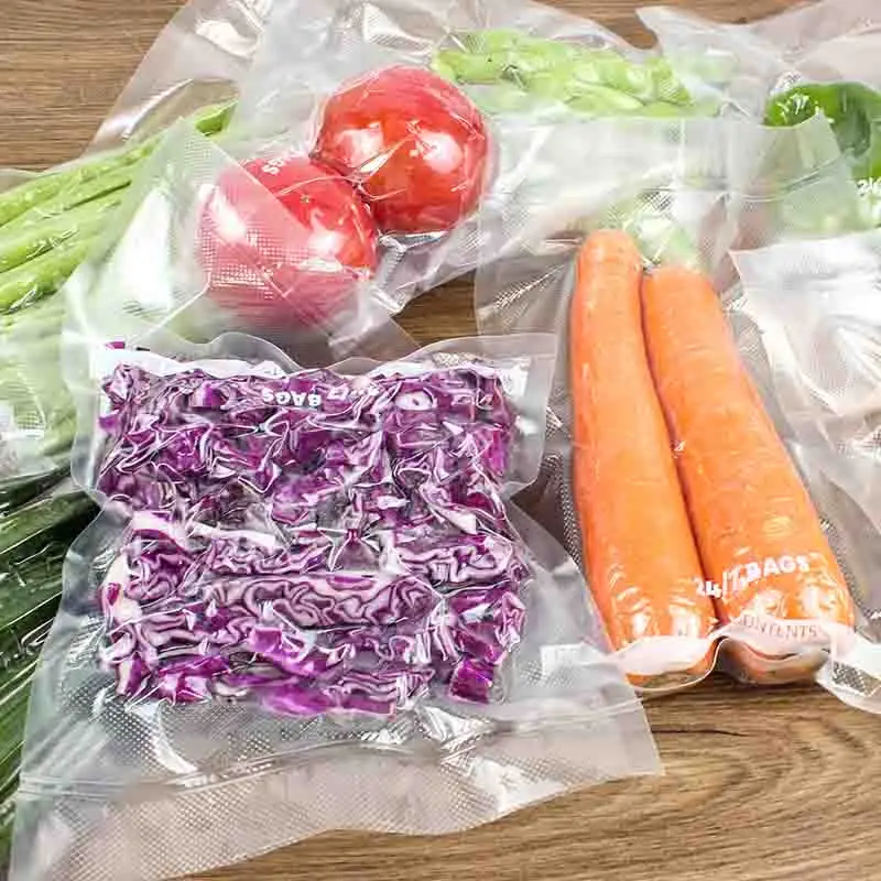 Custom Biodegradable Meat Package Plastic Embossed Vacuum Seal Bags Roll