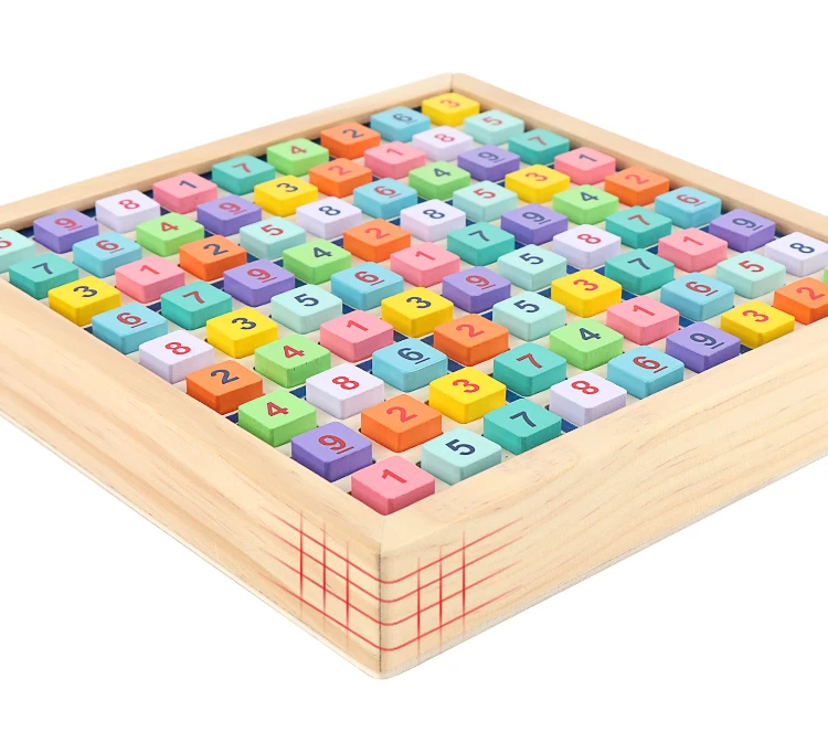Classic educational game  wooden sudoku board game for kids