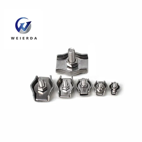 Rigging Hardware Single Bolt Wire Rope Clips Stainless Steel Cable Clamp Diameter Wire Rope