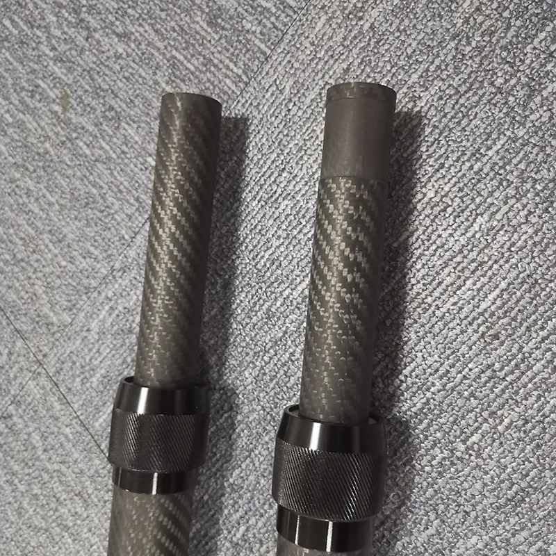 Factory Customized Size Length Carbon Fiber Telescopic Poles 3K Carbon Fiber Telescopic Tubes for 10m 15m 45 Feet Camping Tube