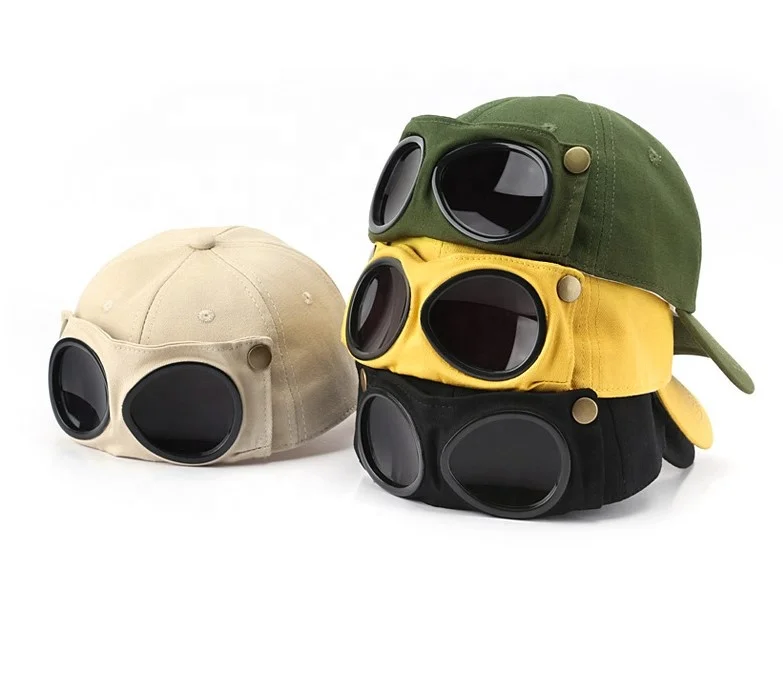 Aviator Hat Summer Personality Glasses Baseball Cap Female Unisex Sunglasses Cap Male Baseballcap Boys Cap