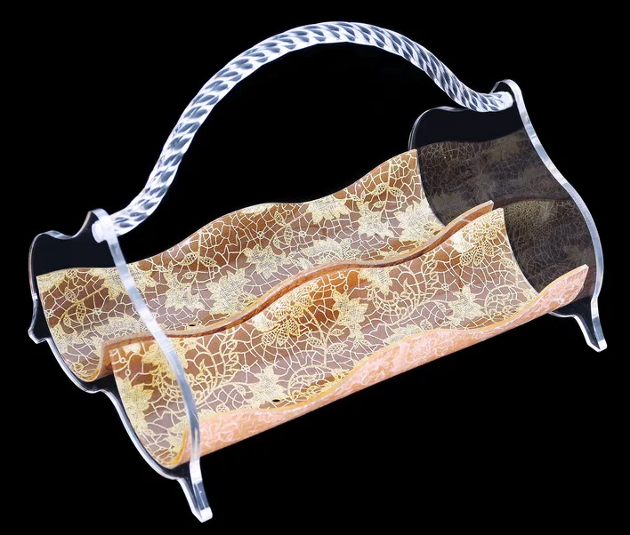 Arabic Style Customized Acrylic Chocolate Snacks Holder Tea Cup Rack for Ramadan Eid Holidays