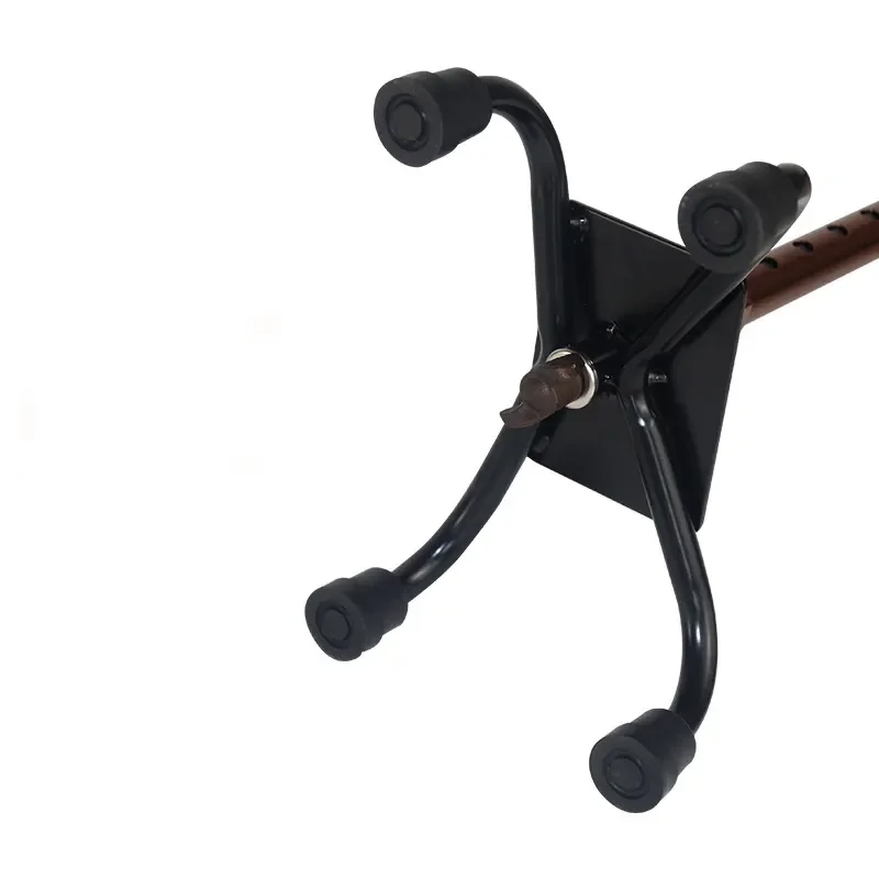 Adjustable Retractable Aluminum Alloy Steel Four-Claw Cane Convenient Rehabilitation Therapy Supplies for Elderly Walking Stick