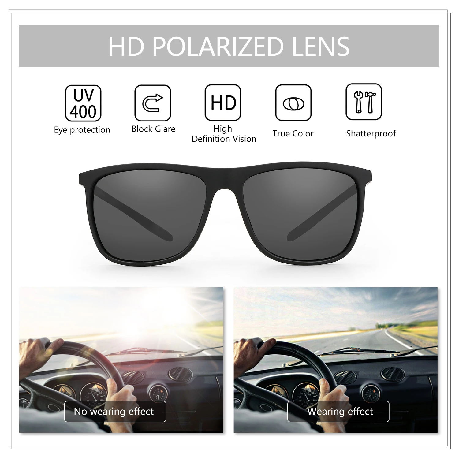 TR90 Carbon Fiber Design Polarized Sunglasses Coating Mirror Glasses Women UV400 Driving Shade Eyewear