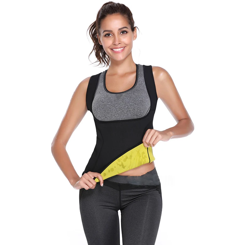 Оптовая продажа латексная корректирующая майка неопреновый Топ для похудения Женская сауна жилет