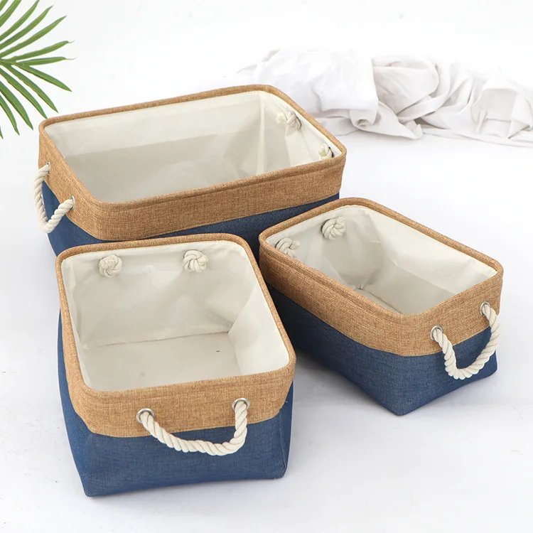 Foldable Storage Bins Baskets with Handles for Bedroom Organizer Clothes Socks Blankets Toy Books and Other Sundries