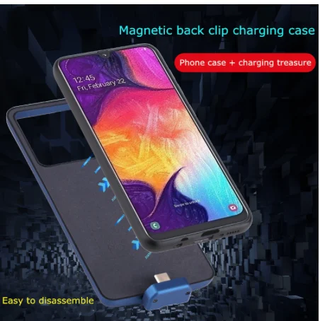 Чехол-аккумулятор для Samsung Galaxy A50 портативный тонкий чехол портативного зарядного устройства 7000