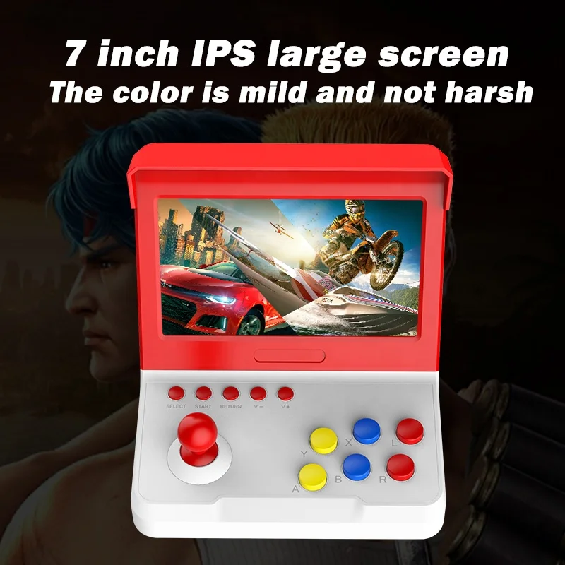 
7 inches Mini Built-In 8000 Retro game console Handheld Game Player output video game console 