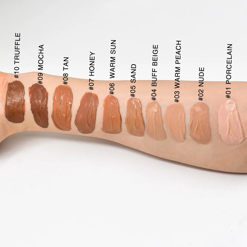 Makeup Vegan Full Coverage Waterproof Natural Concealer Moisturizing Private Label Liquid Foundation
