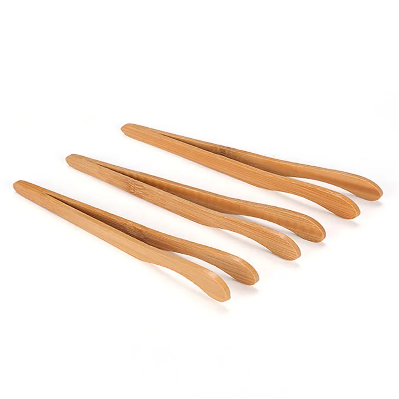 Custom Logo Bamboo Tea and Coffee Clip Anti-Hot and Cold Set for Cheese Tools and Beverage Ware Accessories