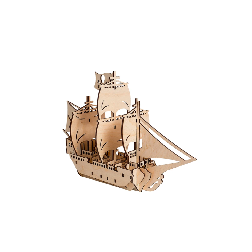 
Модель «пиратский корабль» в подарок «сделай сам» 