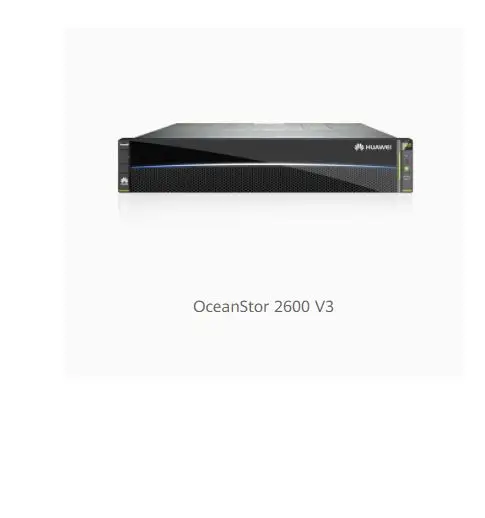 Huawei OceanStor 2600 V3 Storage System