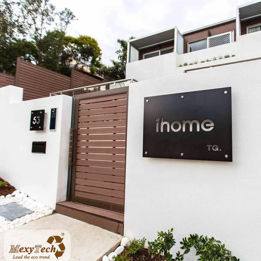 Easy Installation WPC Fence Entrance Gates Door and Grills Design for Balcony Garden