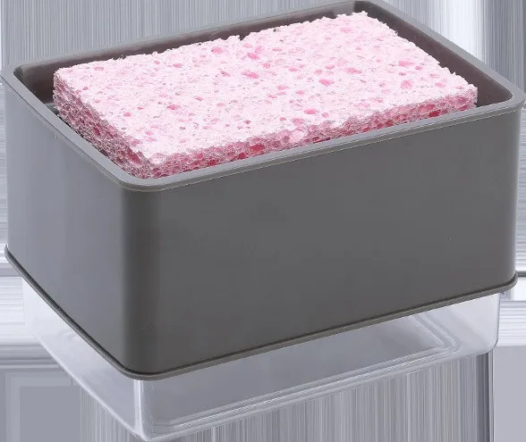 New  style 2 in1 Soap Dispenser and Sponge Dish Soap Dispenser for Kitchen Innovative Holder Countertop Soap Pump Dispenser