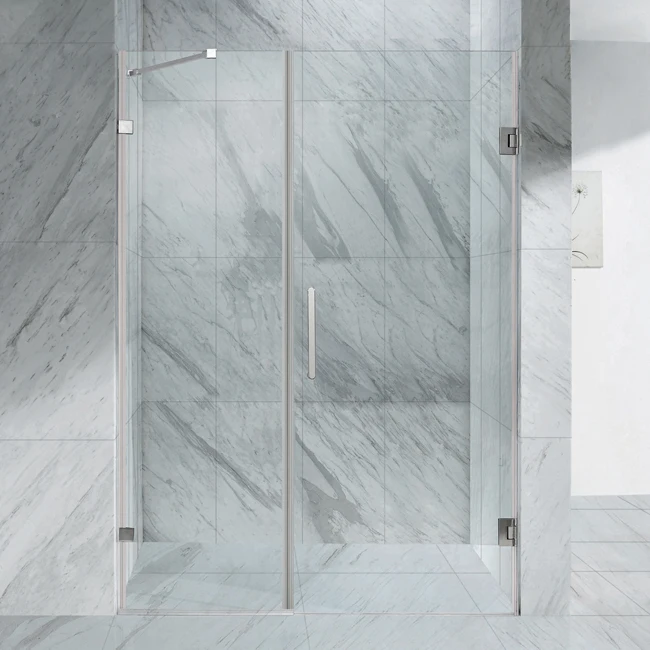 High quality bath shower partition tempered glass hinge shower door