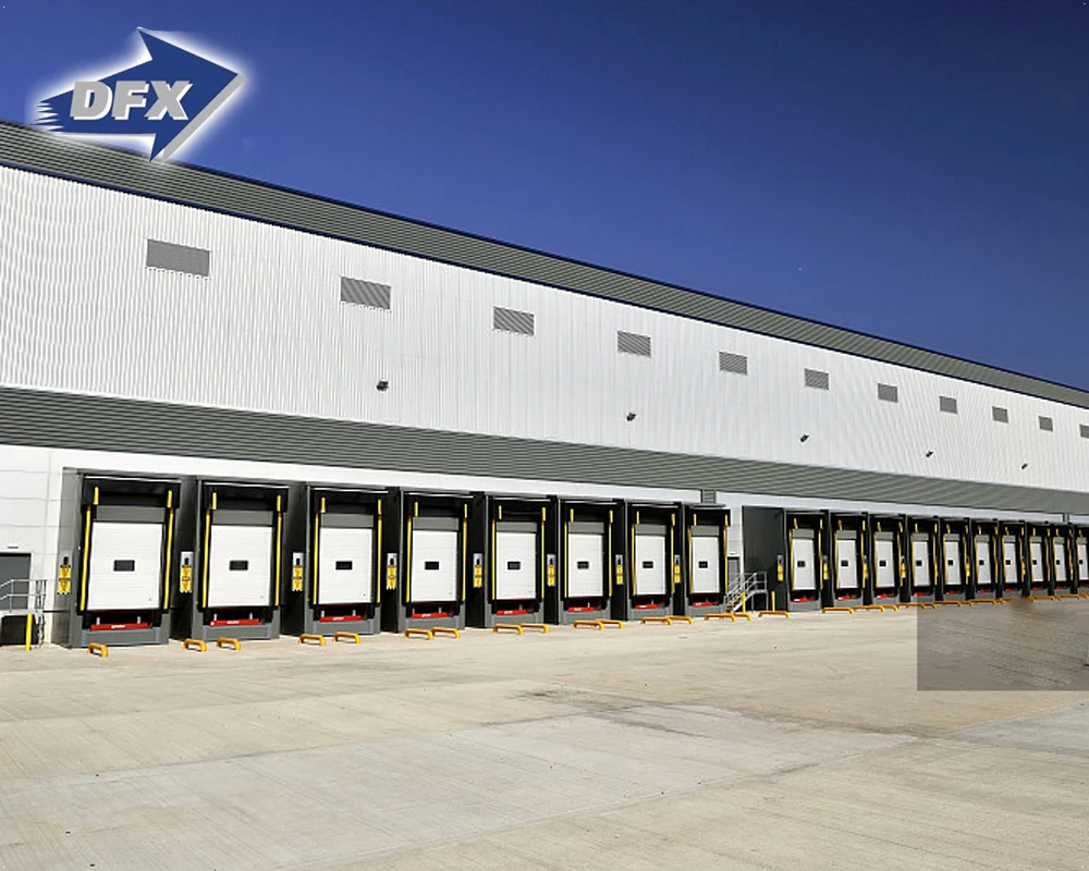 Prefabricated  ce iso  industrial  workshop shed  steel structure  distribution center storage warehouse  with loading docks