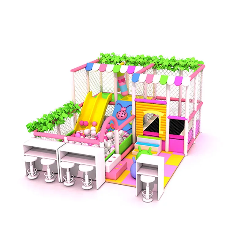 new deign Children Big Slide Sand Pool Ball Pit Soft Play Equipment Set Kids Small Indoor Playground for sell