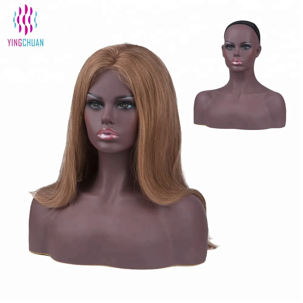 PVC female wig display mannequin